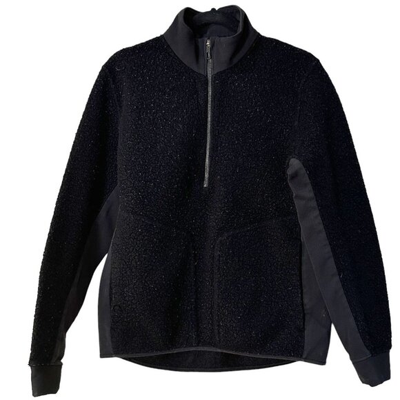 LULULEMON Tundra Trek 1/2 Zip Sherpa Fleece Jacket Coat medium - Picture 1 of 8